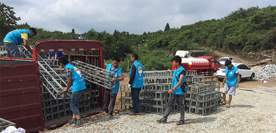 中国山地自行车公开赛物料进场