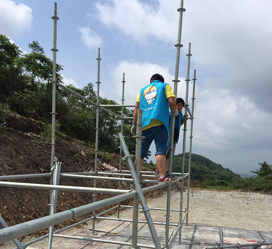 中国山地自行车公开赛搭建现场 中国山地自行车公开赛搭建现场