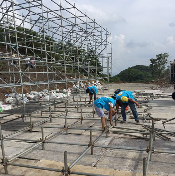 中国山地自行车公开赛搭建现场 中国山地自行车公开赛搭建现场