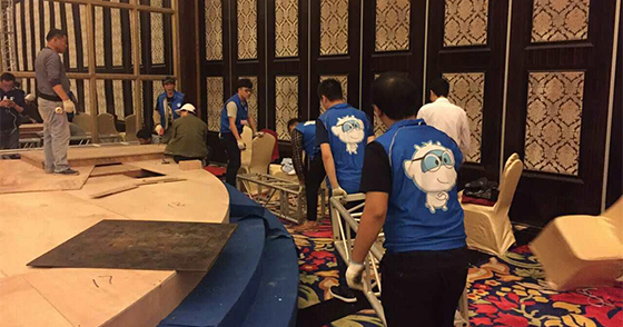 2017中国山地自行车公开赛新闻发布会会前准备 2017中国山地自行车公开赛新闻发布会会前准备